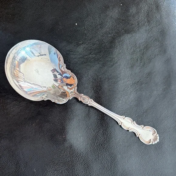 Elegant Silverplate Serving Spoon - Picture 1 of 7